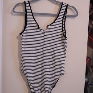 Urban Outfitters Out From Under Striped Bodysuit
